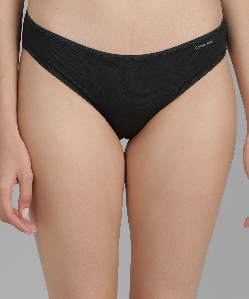 Calvin Klein Underwear Women Bikini Black Panty - Buy Calvin Klein  Underwear Women Bikini Black Panty Online at Best Prices in India