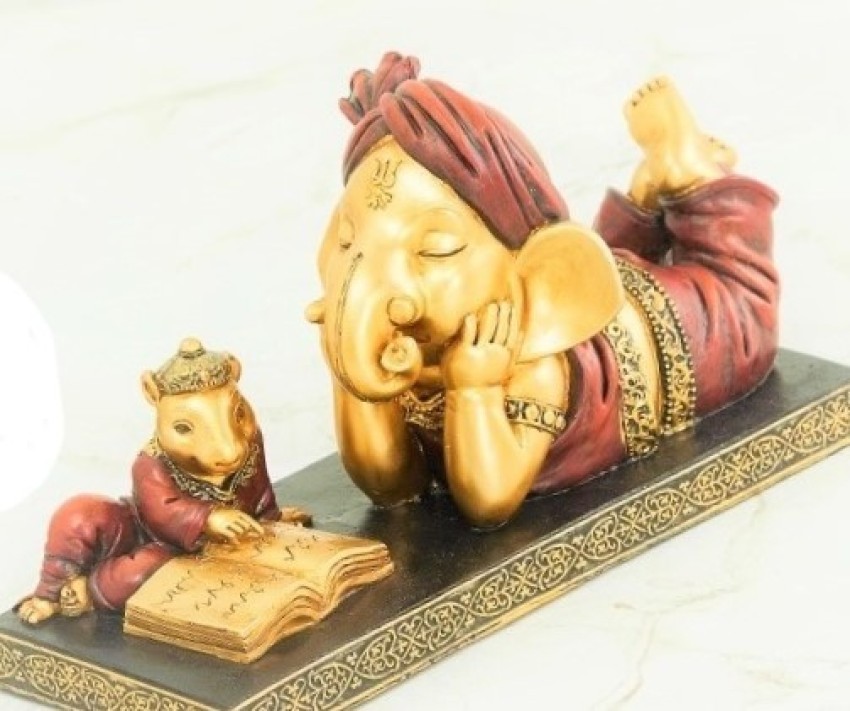 woomenzara Lord Ganesha with Rat Statues Ganesh Ganpati Beautiful
