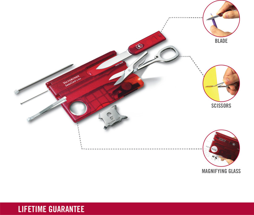 Swiss clearance knife card