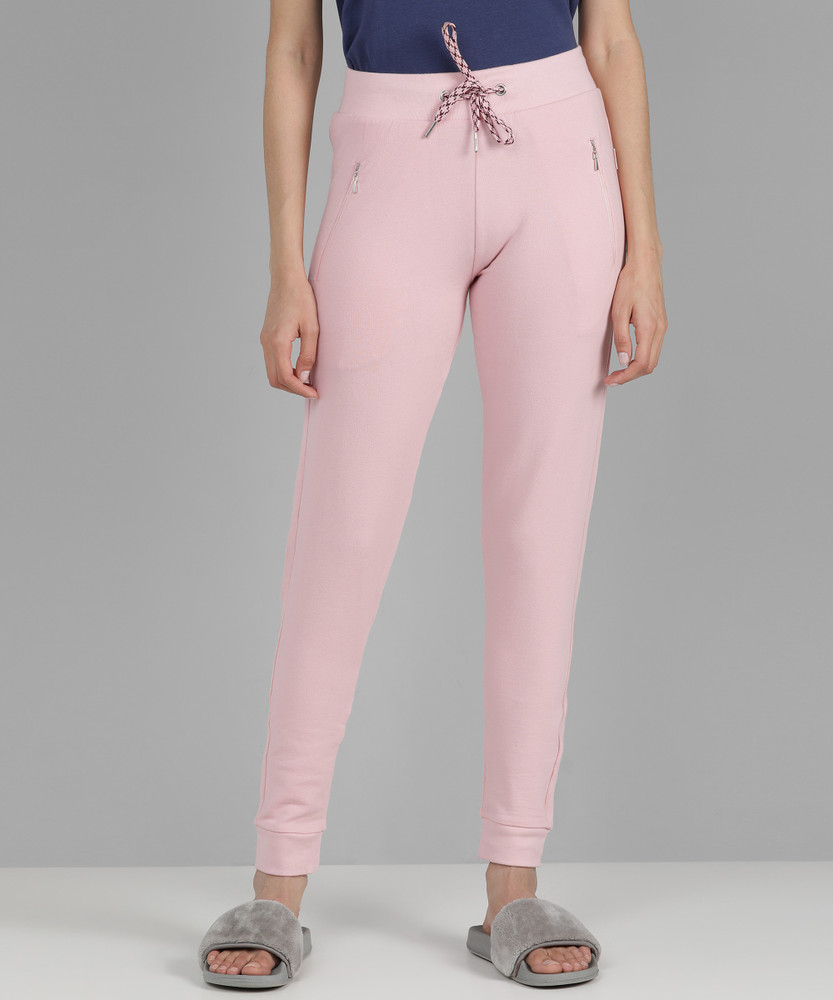 VAN HEUSEN Solid Women Pink Track Pants