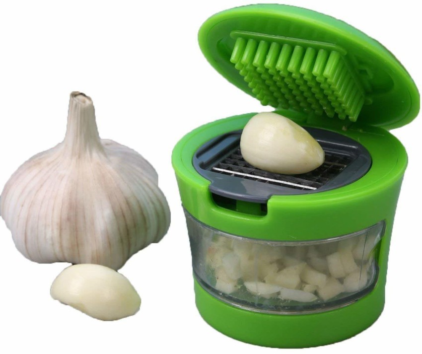 1pc Garlic Press, 3 in 1 Garlic Mince and Garlic Slice with Garlic