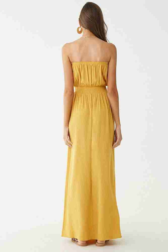 Forever 21 cheap yellow long dress