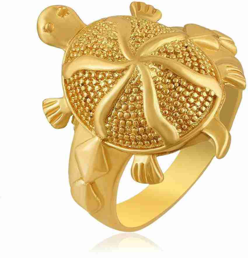 Turtle ring deals gold