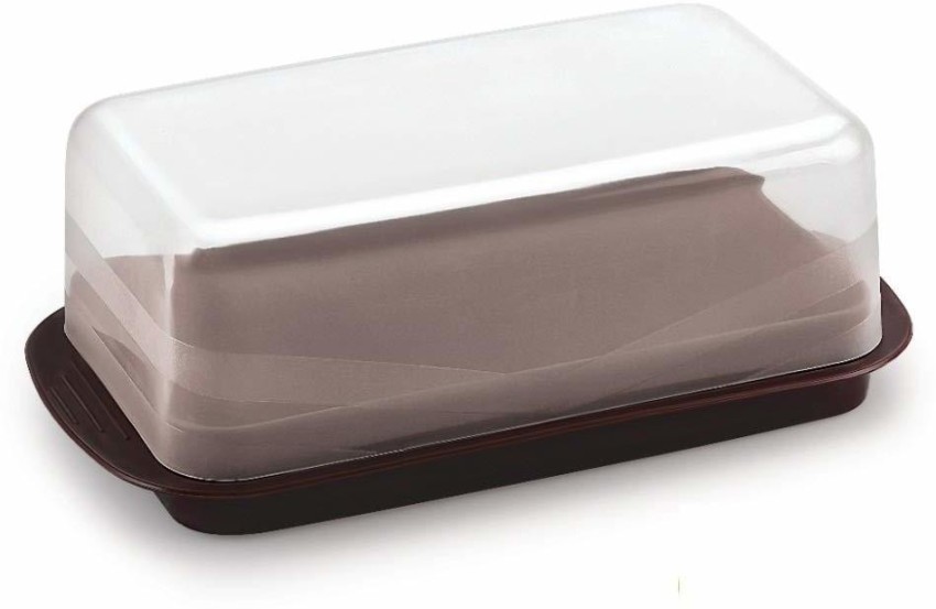 1pc Transparent Acrylic Butter Dish With Lid, Multicolor Butter Box