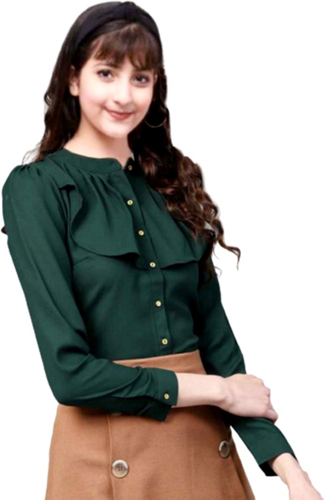 Green shirt for girls deals