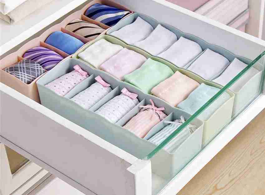  6 Pack Sock Underwear Drawer Organizer Dividers, 58