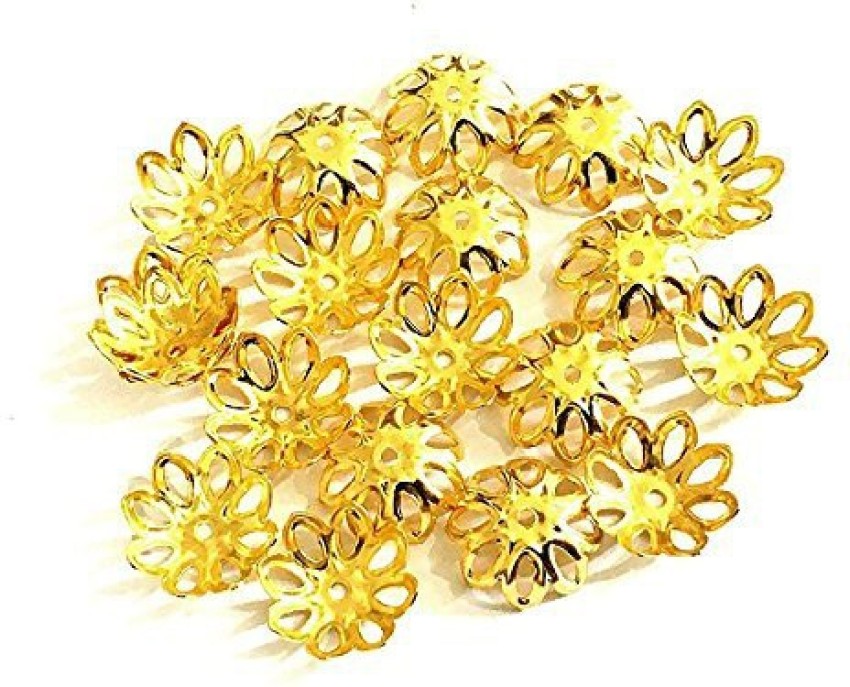 Crafto Flower Bead Cap for Jewellery Making, Pack of 150 nos - Flower Bead  Cap for Jewellery Making, Pack of 150 nos . shop for Crafto products in  India.