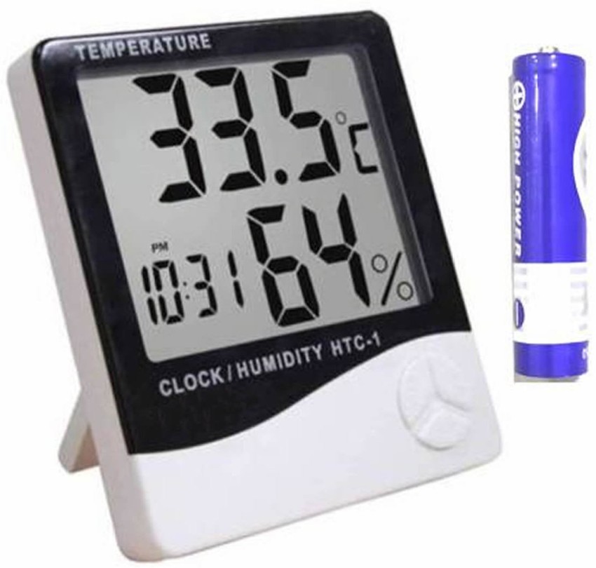 LCD Digital Thermometer Hygrometer Humidity Clock High-precision