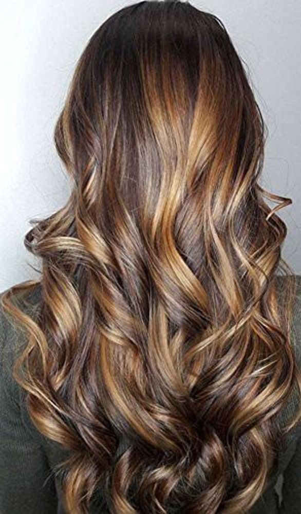 Curly hair extensions with on sale highlights
