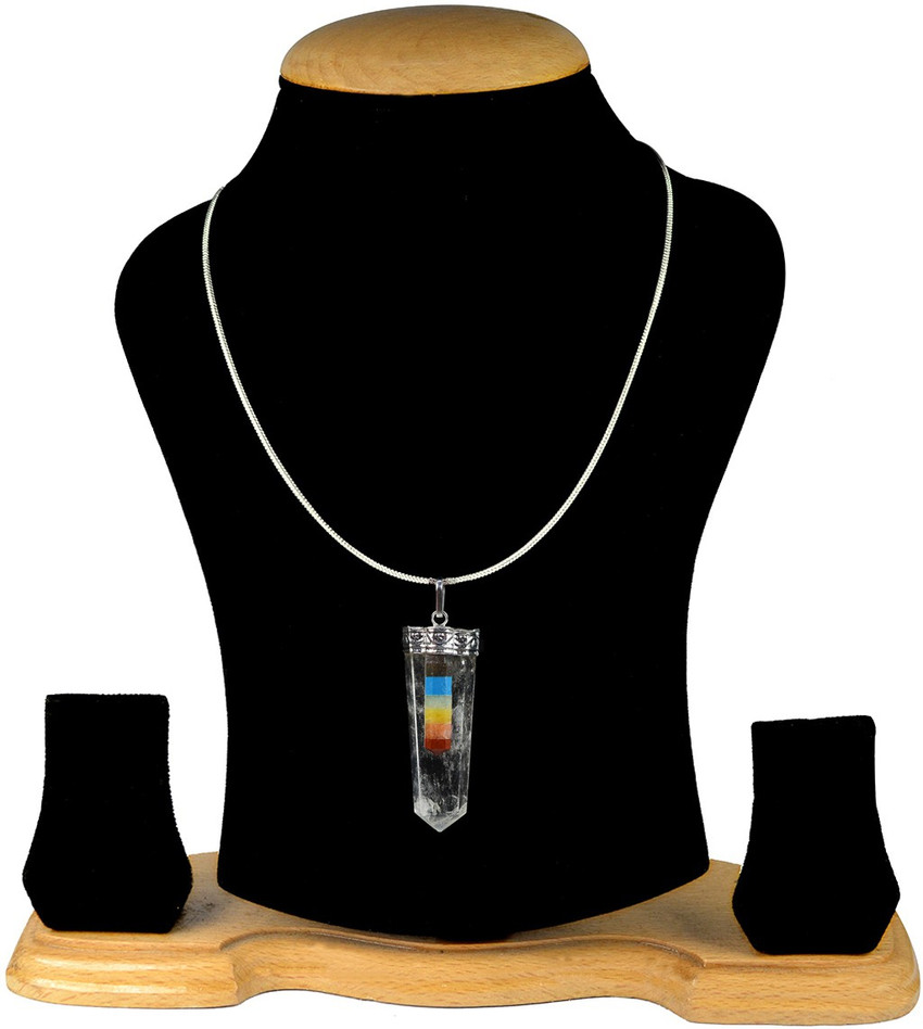 Flat crystal necklace hotsell