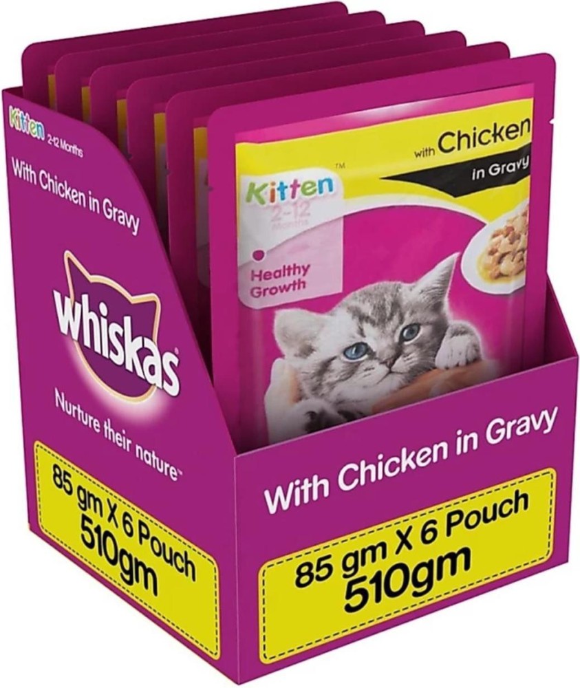 Whiskas kitten hotsell food in gravy