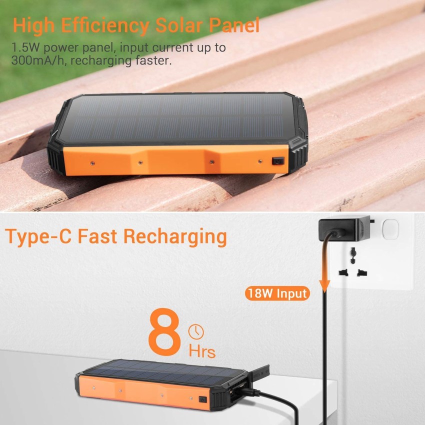 Type-c Fast Charging Camping Light, Usb Solar Charging Portable