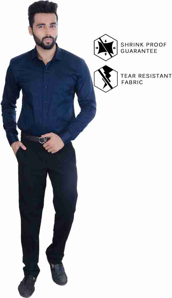 Dark blue shirt combination pant sale