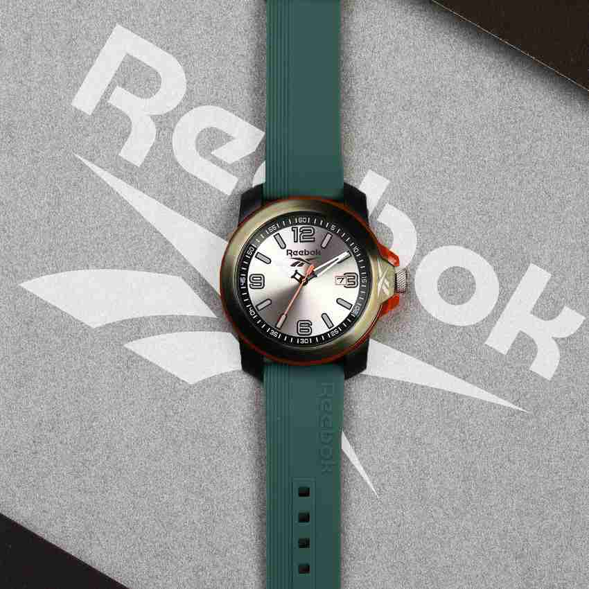 REEBOK Reebok TRIPLE 3 45 mm Silver Dial Men s Watch Analog Watch