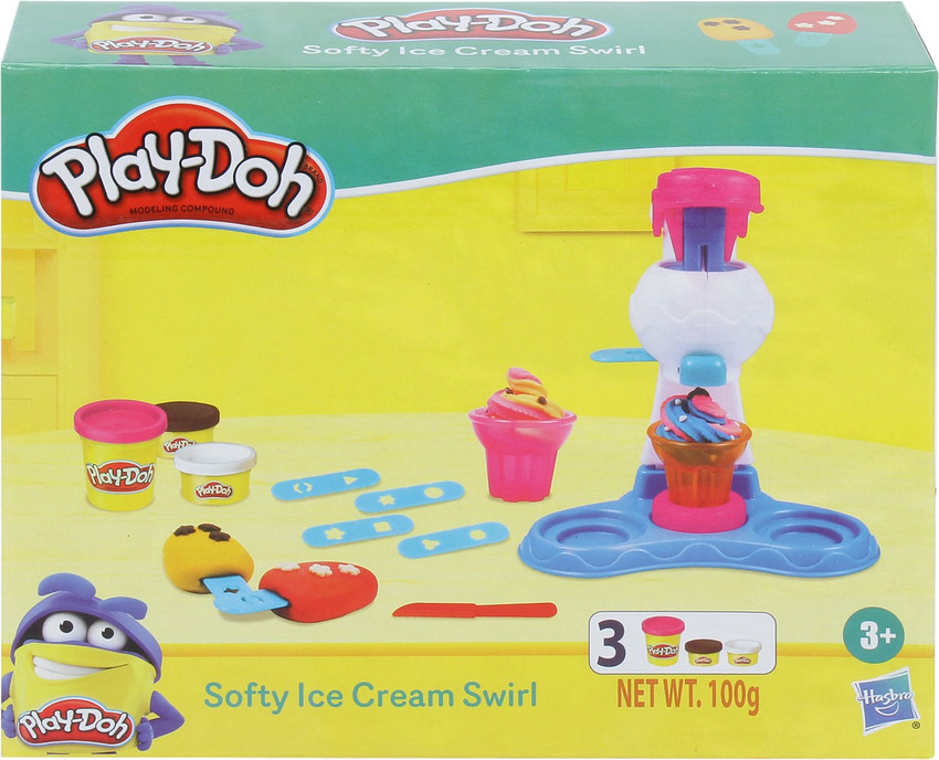4 colours play doh ice cream outlet