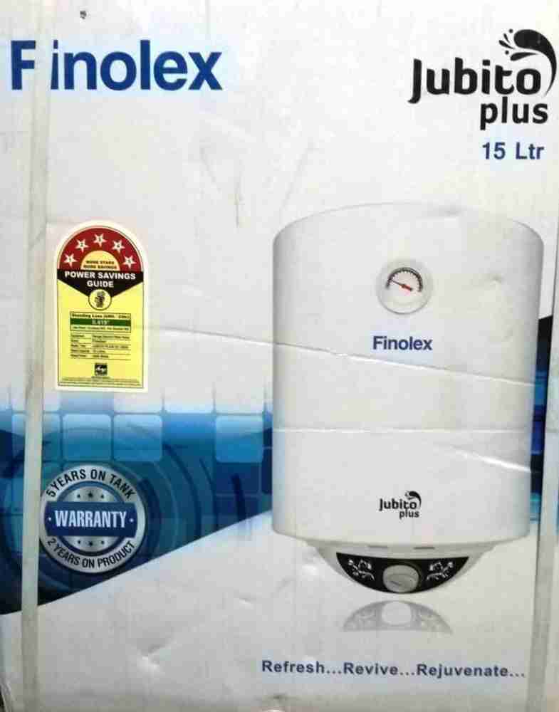 FINOLEX 15 L Storage Water Geyser (JUBITO PLUS, White) Price in India - Buy  FINOLEX 15 L Storage Water Geyser (JUBITO PLUS, White) online at  Flipkart.com