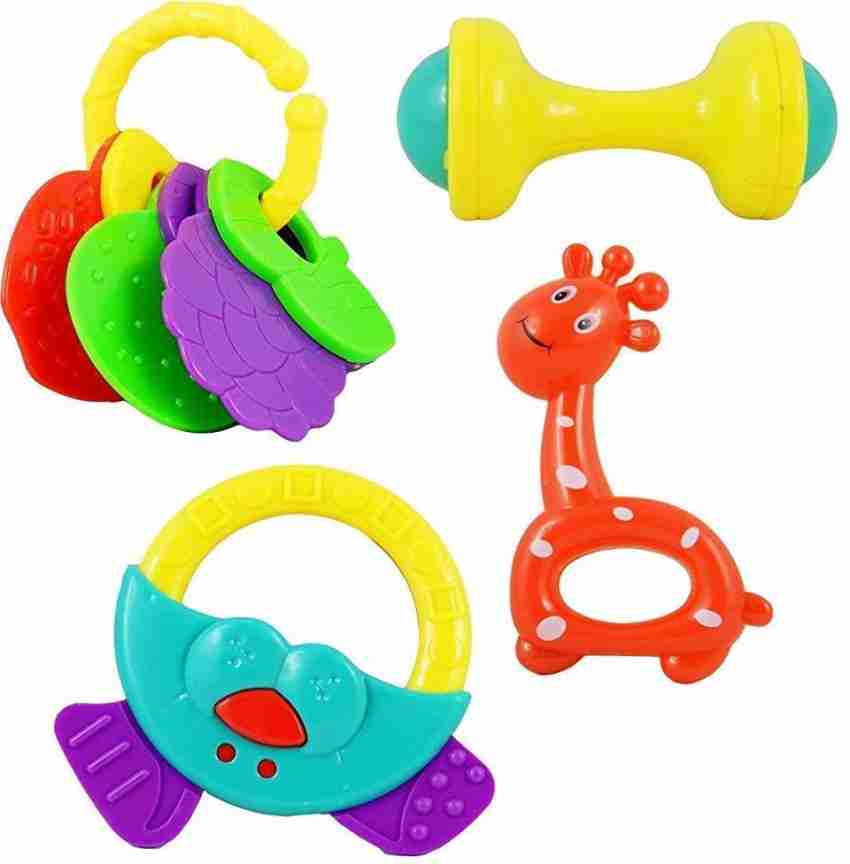 Buy Webble Set of 4 Premium Quality Rattle Baby Toy Colorful Non-Toxic Toy  Newborn Colorful One Rattle Many Features (4pc) Online at Best Prices in  India - JioMart.