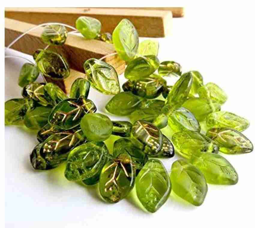 Avestabeads 50 pcs Mix of Czech Glass Leaf Beads 12mm - 50 pcs Mix