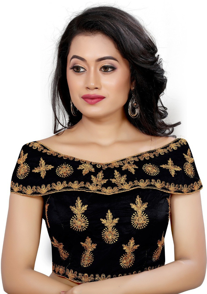 fancy boat neck blouse