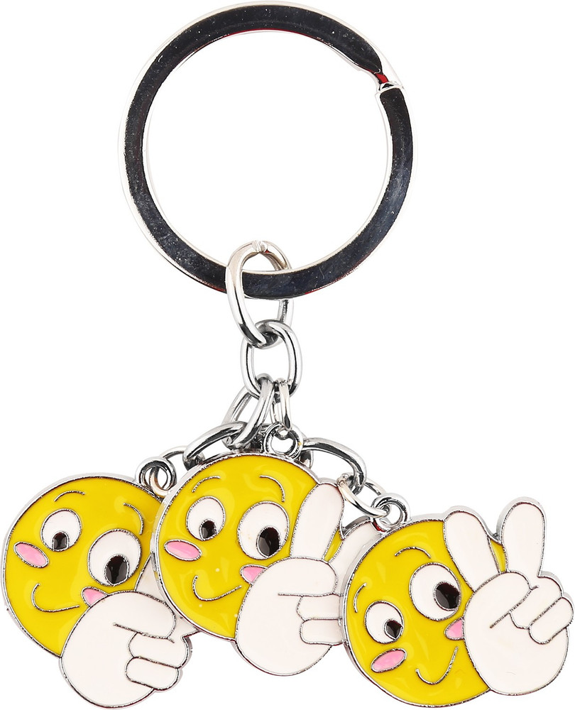 RainSound Smiley Emoji with Victory Symbol Metal Key Chain Price in India Buy RainSound Smiley Emoji with Victory Symbol Metal Key Chain online at Flipkart