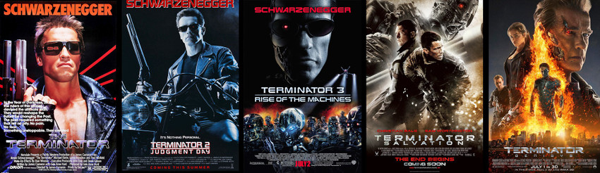 The Terminator Arnold Schwarzenegger s 6 movies collection in dual Audio Hindi and English 1984 2019 Blu ray Quality Made in India Copy Price in India Buy The Terminator Arnold Schwarzenegger