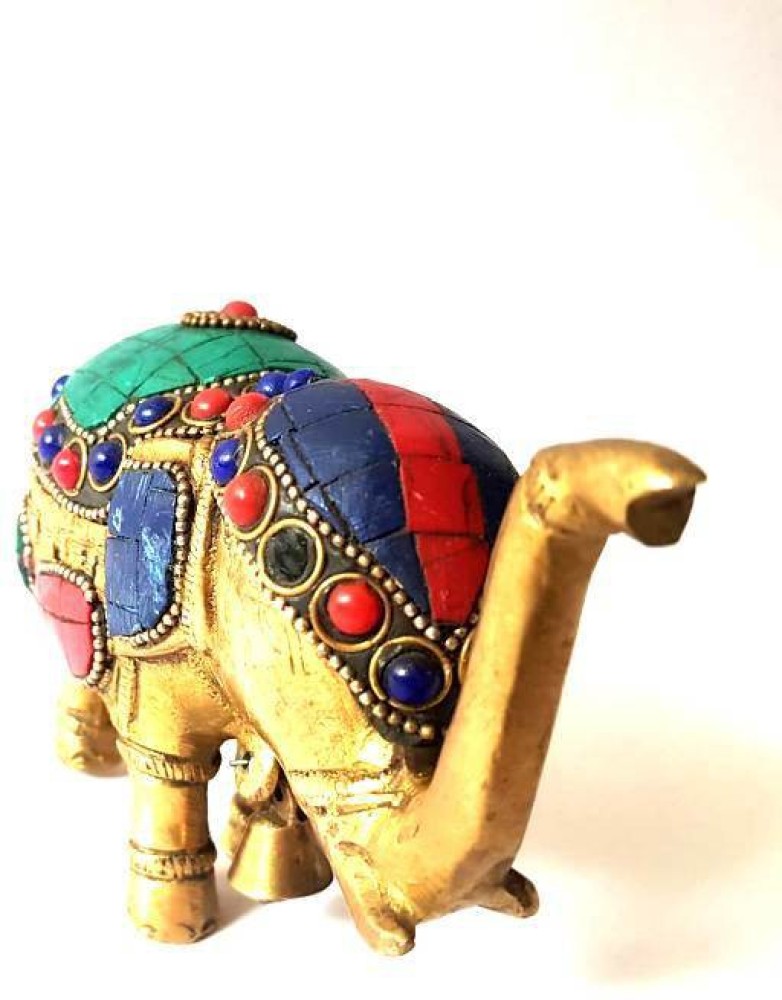 ELEFANT brass, elephant Decorative Showpiece - 8.5 cm Price in