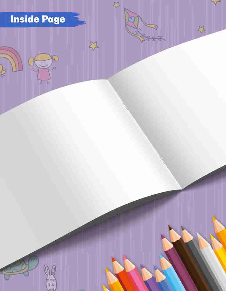 Woodsnipe Drawing for Kids, 4A Size Drawing Books, 36 White Blank Drawing  Pages, Sketch Books for Drawing, Colouring and Painting