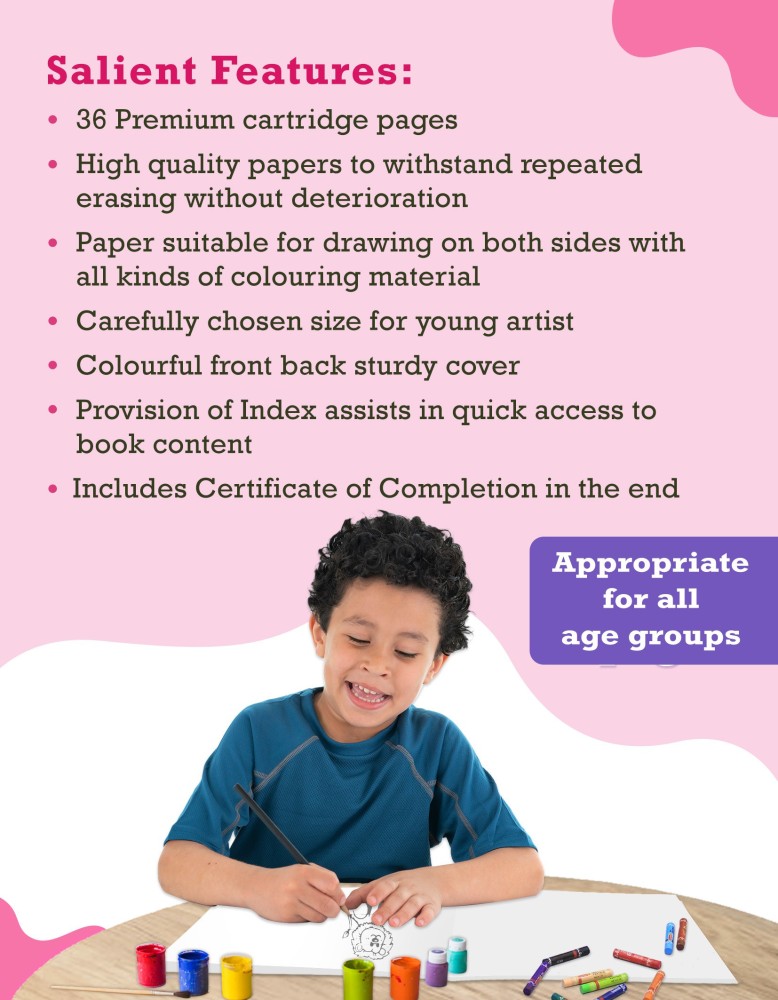 Woodsnipe Drawing Books for Kids, 4A 36 White Pages, Sketch, Colouring &  Painting, Set of 5 Sketch Pad Price in India - Buy Woodsnipe Drawing Books  for Kids, 4A 36 White Pages