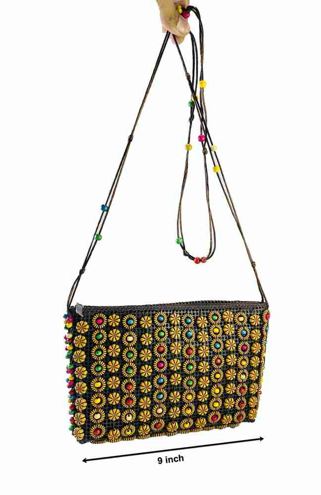 Beaded sales sling bag