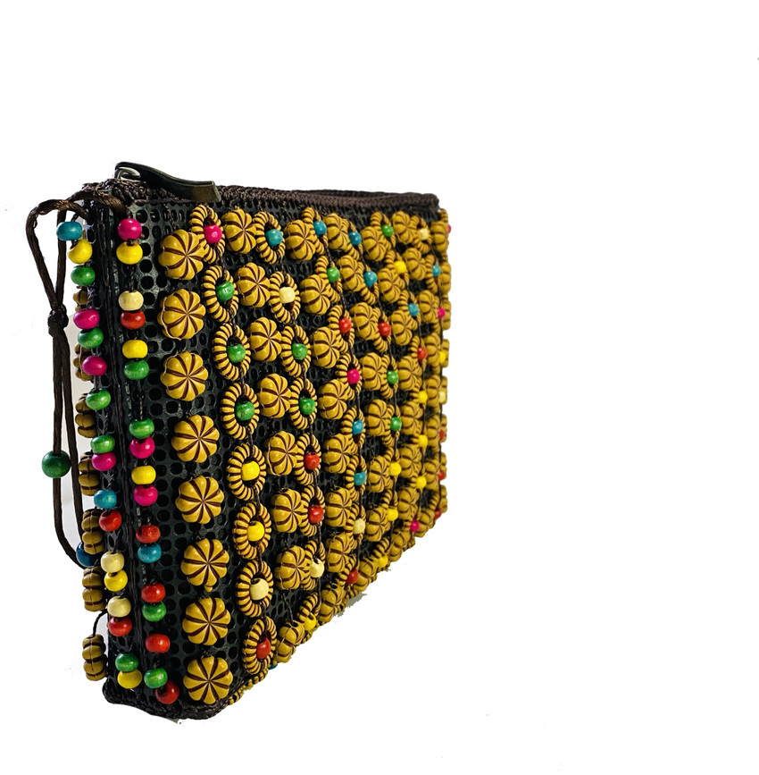 Beaded sling top bag