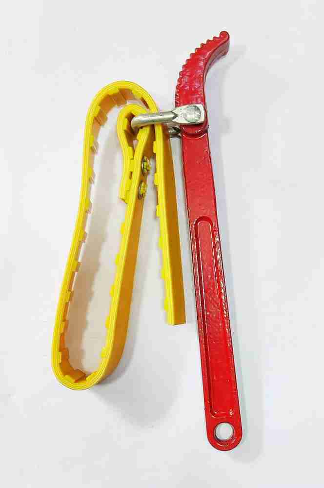 MEGA Belt Wrench 9 (Chain Wrench) Rubber Grip MC-SW02 Yellow