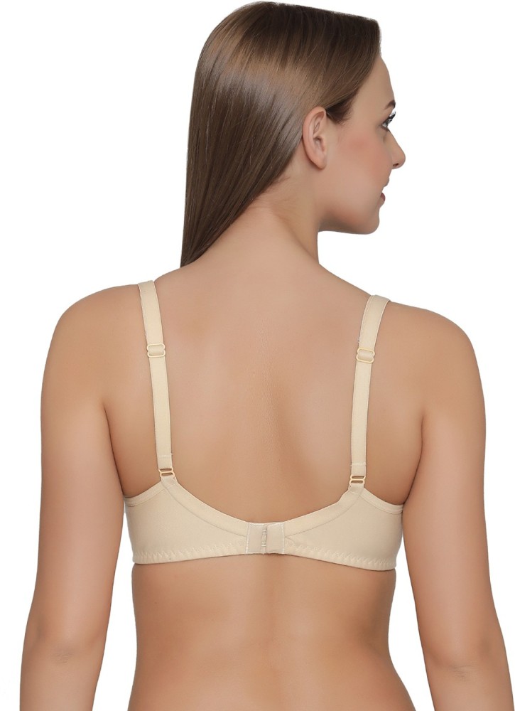 Buy Clovia Double Layered Non Wired Full Coverage T-Shirt Bra - White at  Rs.359 online