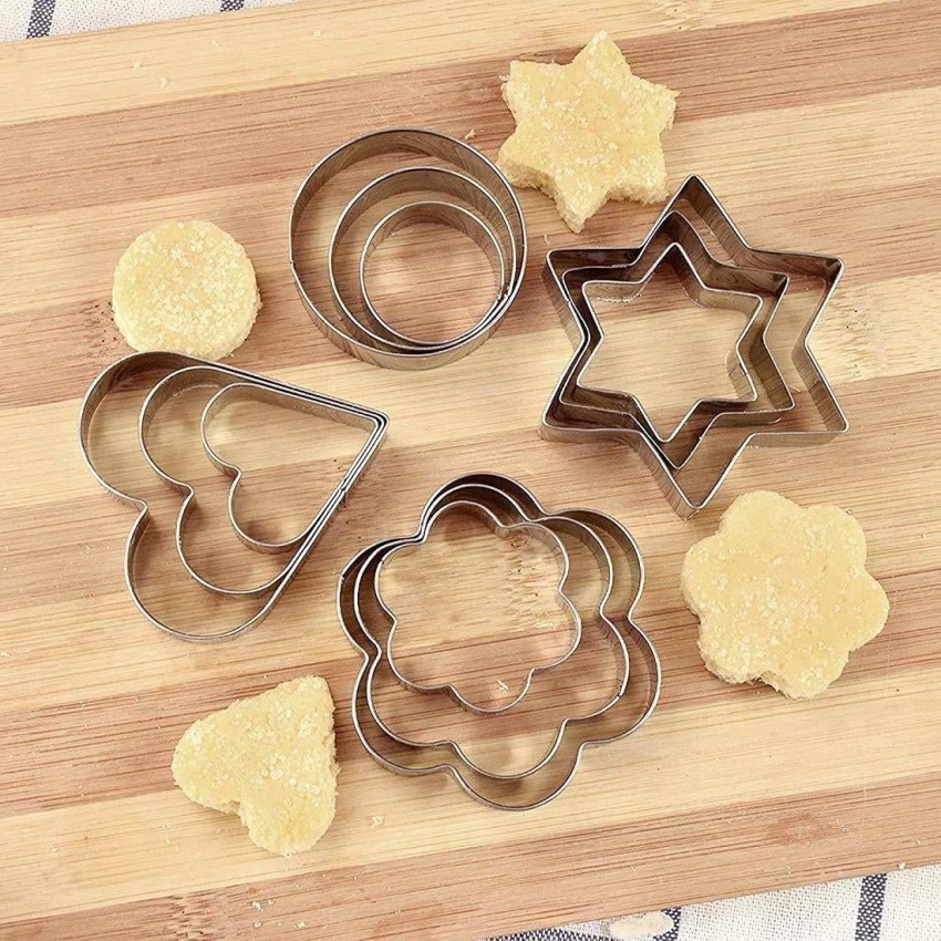 Stainless Steel Pastry Cookie Biscuit Cutter Cake Muffin Decor