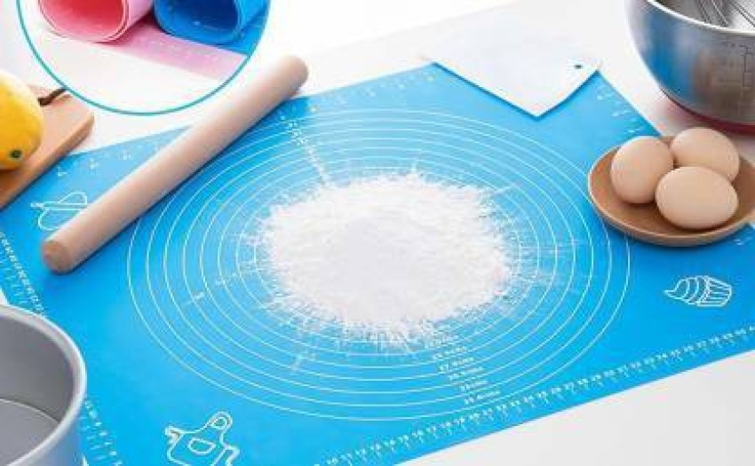 60*40cm Non-Stick Silicone Baking Mat Kneading Dough Pad Paste Flour Table  Sheet Heat