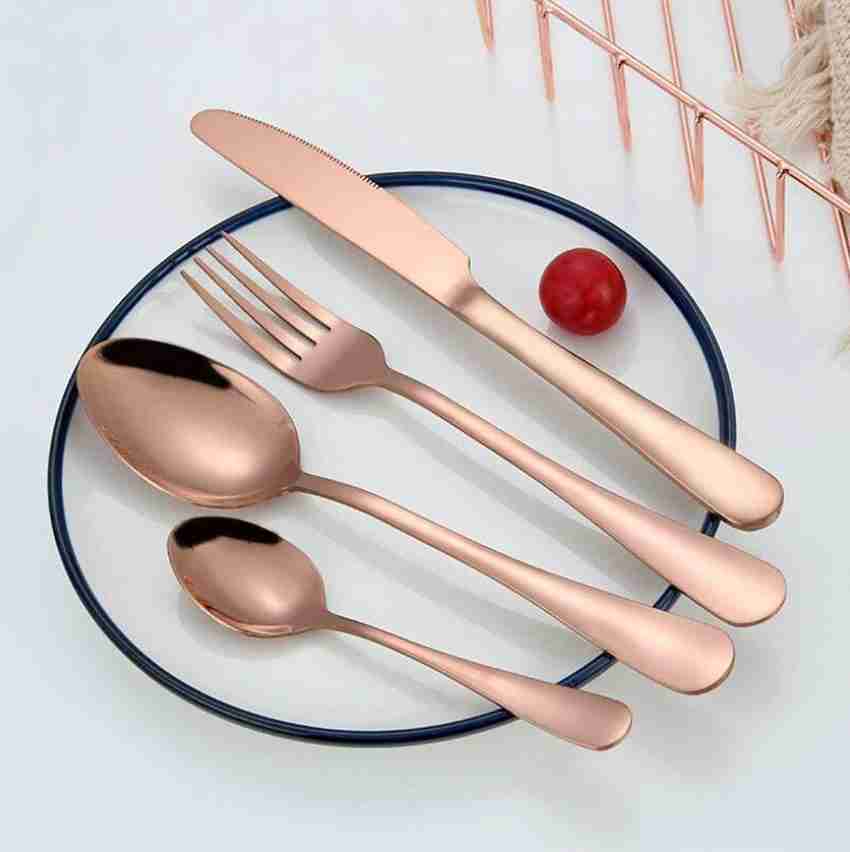 Rose gold spoon set deals