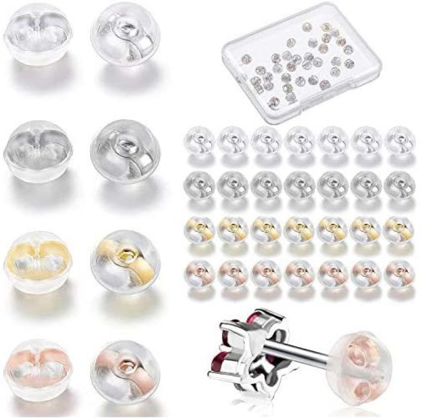 Silicone Earring Backs Replacements Soft Clear Earring Backs
