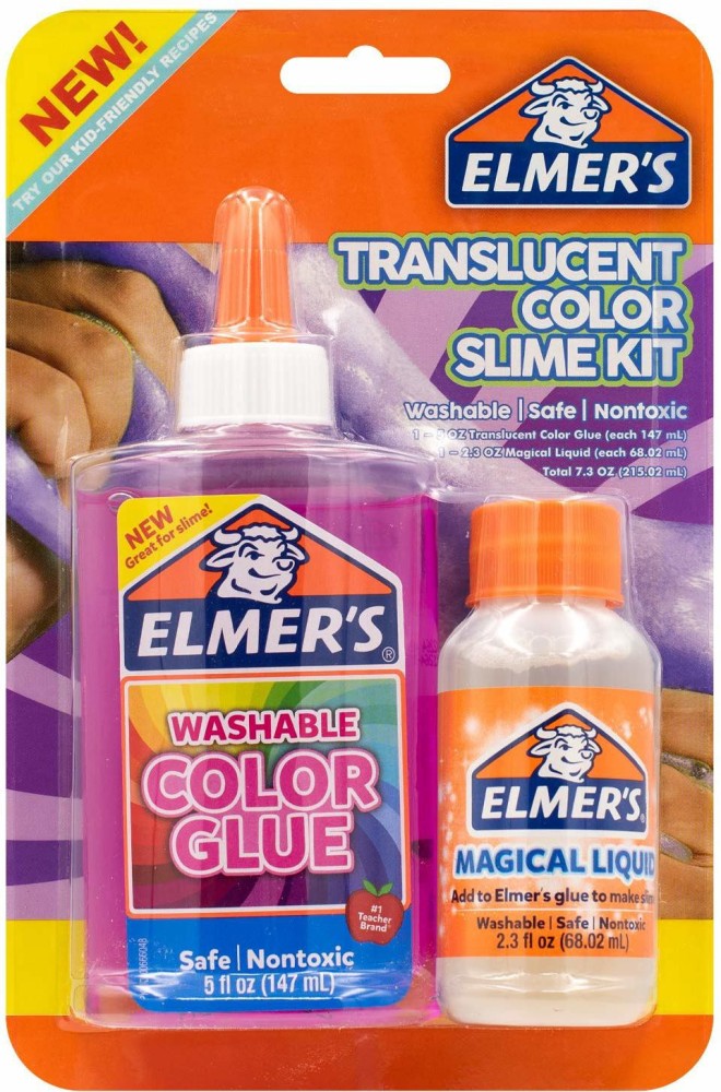 Elmer's mini kit fabrication slime 1 flacon colle transparente 2