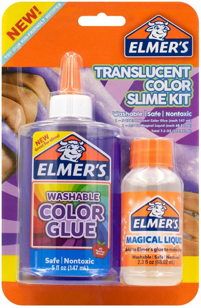Elmer's Liquid School Glue, Clear, Washable, Great for Making Slime, 9  Ounces, 1 Count