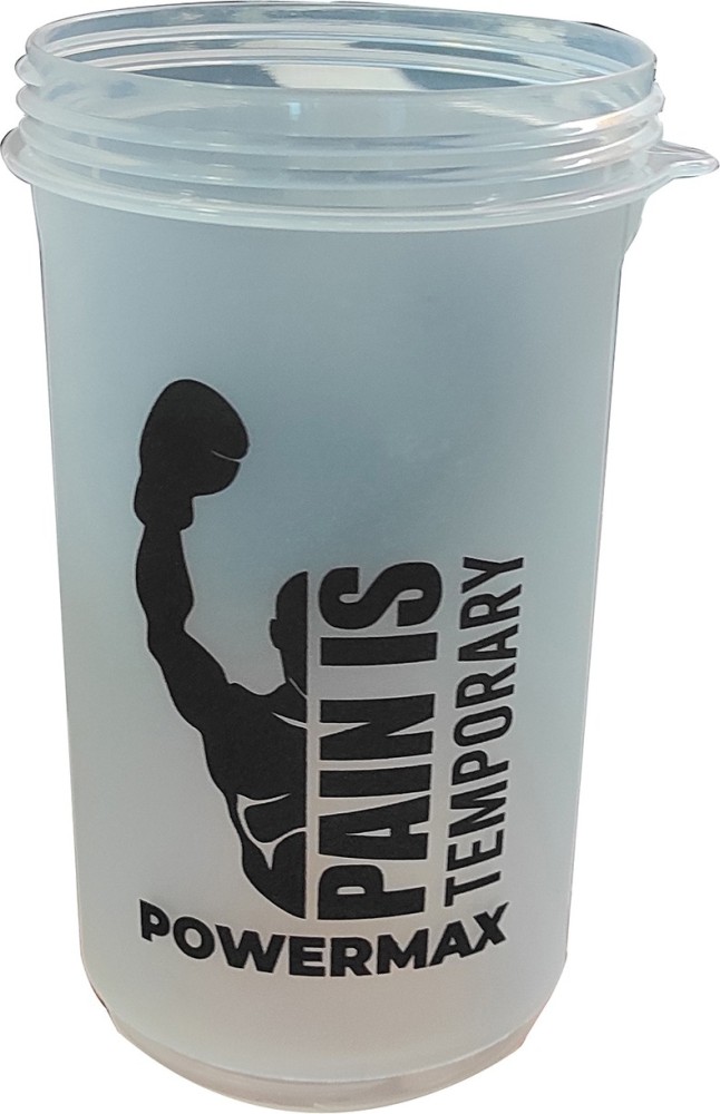 PowerMax Fitness PSB-6S-W (600ml) Protein Shaker Bottle with