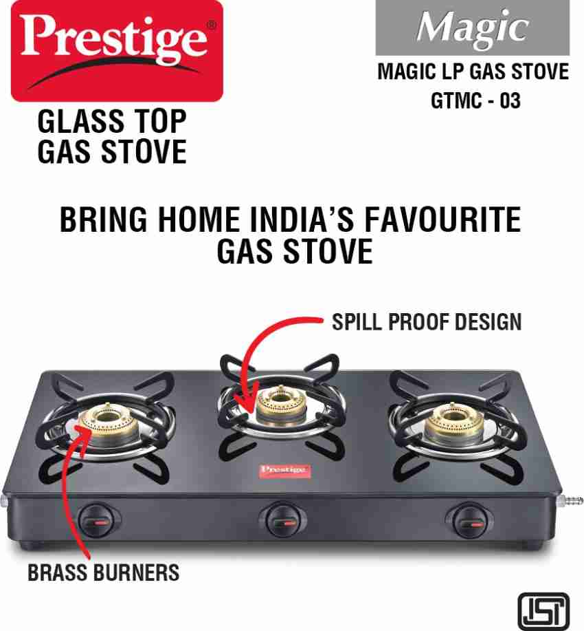 prestige magic 3 burner gas stove price