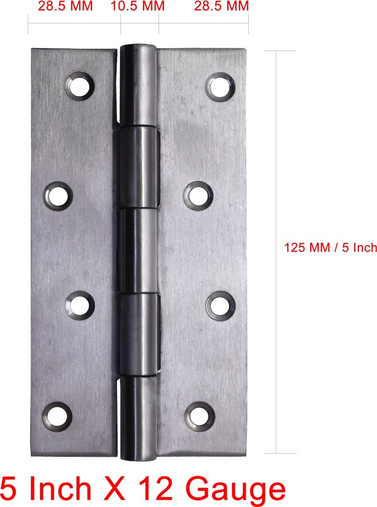 Volo Concealed Door Butt Hinge 5x12 Gauge 2.5mm Thick(Stainless  Steel,Silver)(6 Pcs) Butt/Mortise Hinge Price in India - Buy Volo Concealed  Door Butt Hinge 5x12 Gauge 2.5mm Thick(Stainless Steel,Silver)(6 Pcs)  Butt/Mortise Hinge online