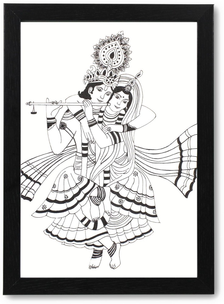 Hanuman Pencil Sketch & Shri Krishna Pencil Sketch Manufacturer from Shirala