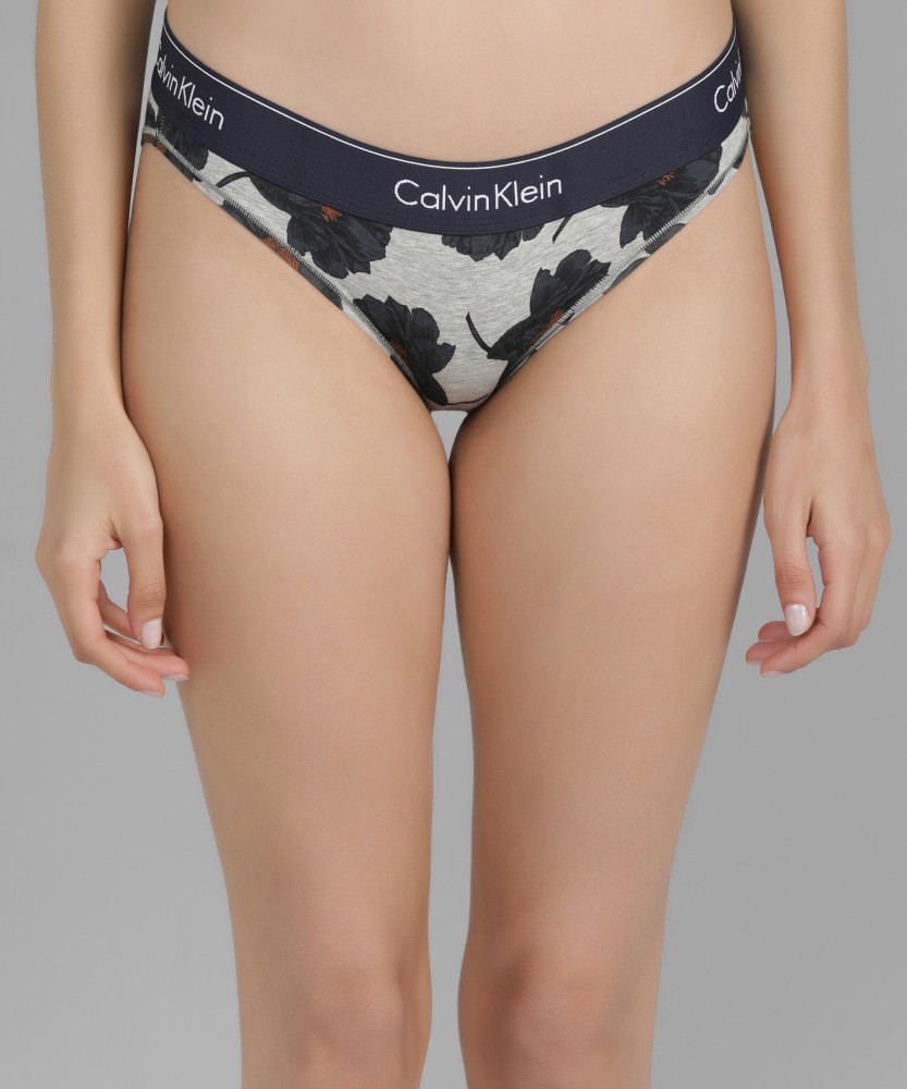 Calvin Klein Underwear Women Bikini Grey Panty - Buy Calvin Klein Underwear  Women Bikini Grey Panty Online at Best Prices in India