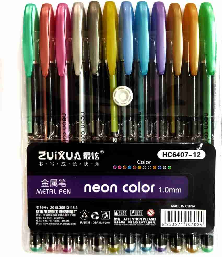 Buy Giftingazebo Neon Pens Set - Metallic Neon Pen Online at Best Prices in  India - JioMart.