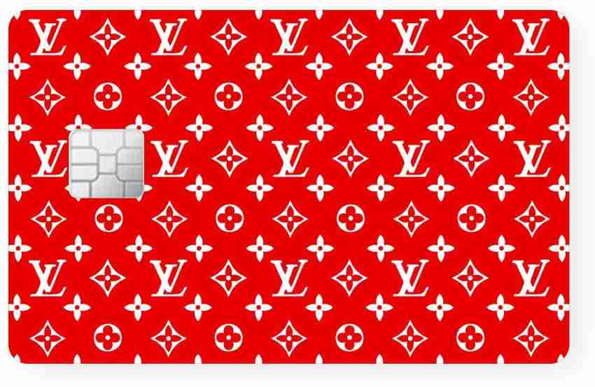 Wrapcart 8 cm Red LV Debit/Credit Card Skin No Window Cut - Square Chip  Self Adhesive Sticker Price in India - Buy Wrapcart 8 cm Red LV Debit/Credit  Card Skin No Window