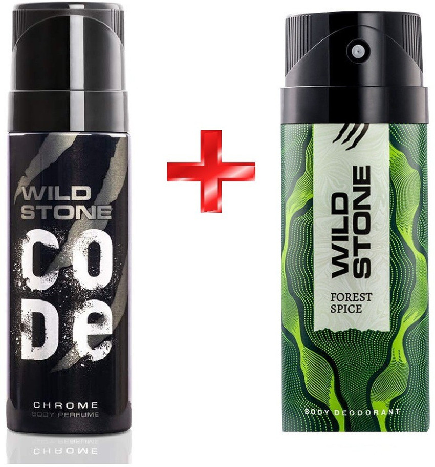 Wild Stone Chrome body perfume with forest spice body Deodorant