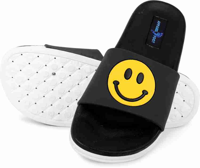Apparel4Foot Women Flip flops for girls women Smiley Emoji Printed