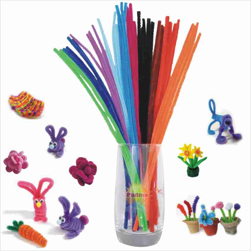 INDIKONB Mix color Pipe Cleaners for Art & Craft Supplies, DIY