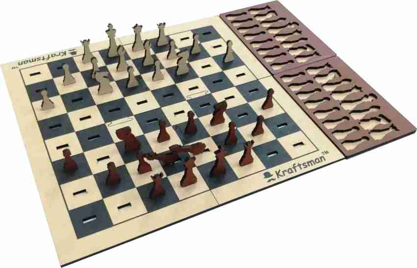 Social Chess Board Set Luxury Portable Family Boardgame