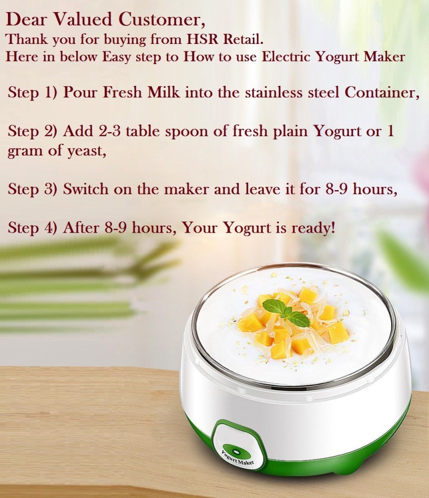 Electric yogurt maker with automatic shut best sale off